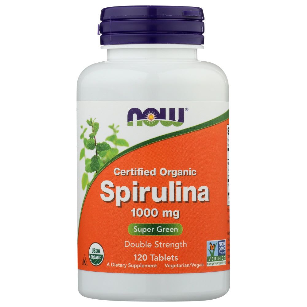 NOW: Spirulina 1000Mg, 120 tb - #tag1# - #tag2#