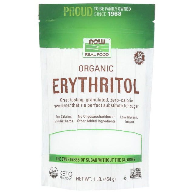 NOW: Sweetener Erythritol Org, 16 oz - #tag1# - #tag2#
