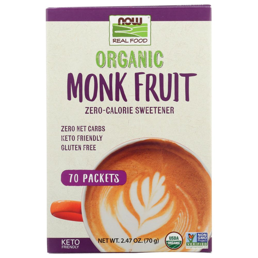 NOW: Sweetener Monk Fruit 70Pk, 2.47 oz - #tag1# - #tag2#