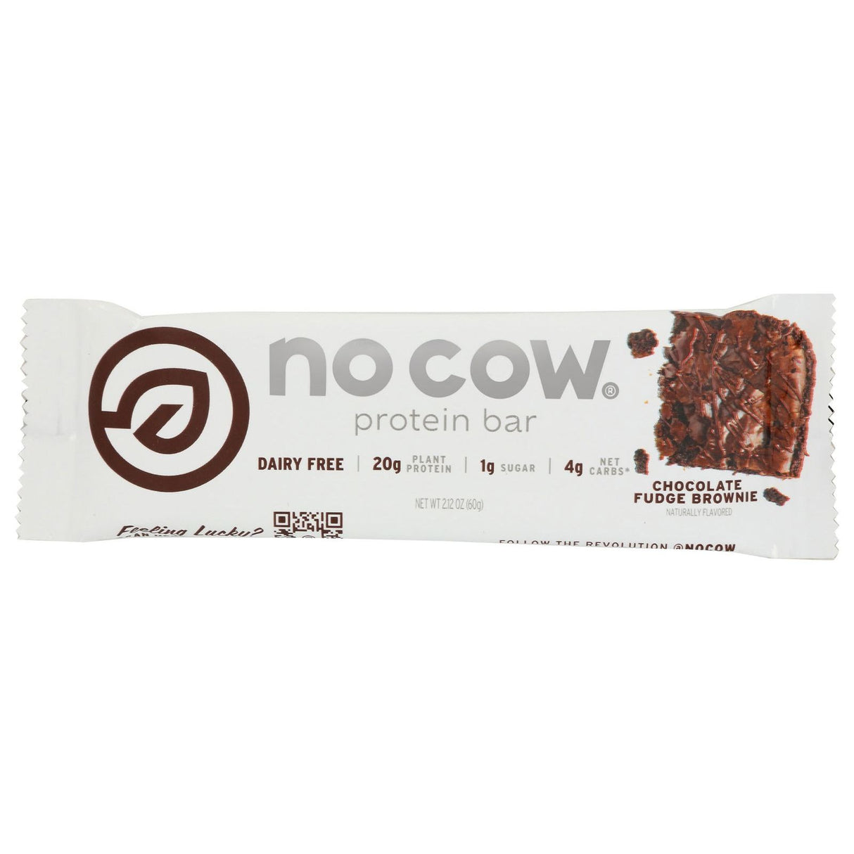 NO COW BAR: Chocolate Fudge Brownie Bar, 60 gm - Sunshine Co Op. - #tag1# - #tag2# - #tag3# - #tag4#