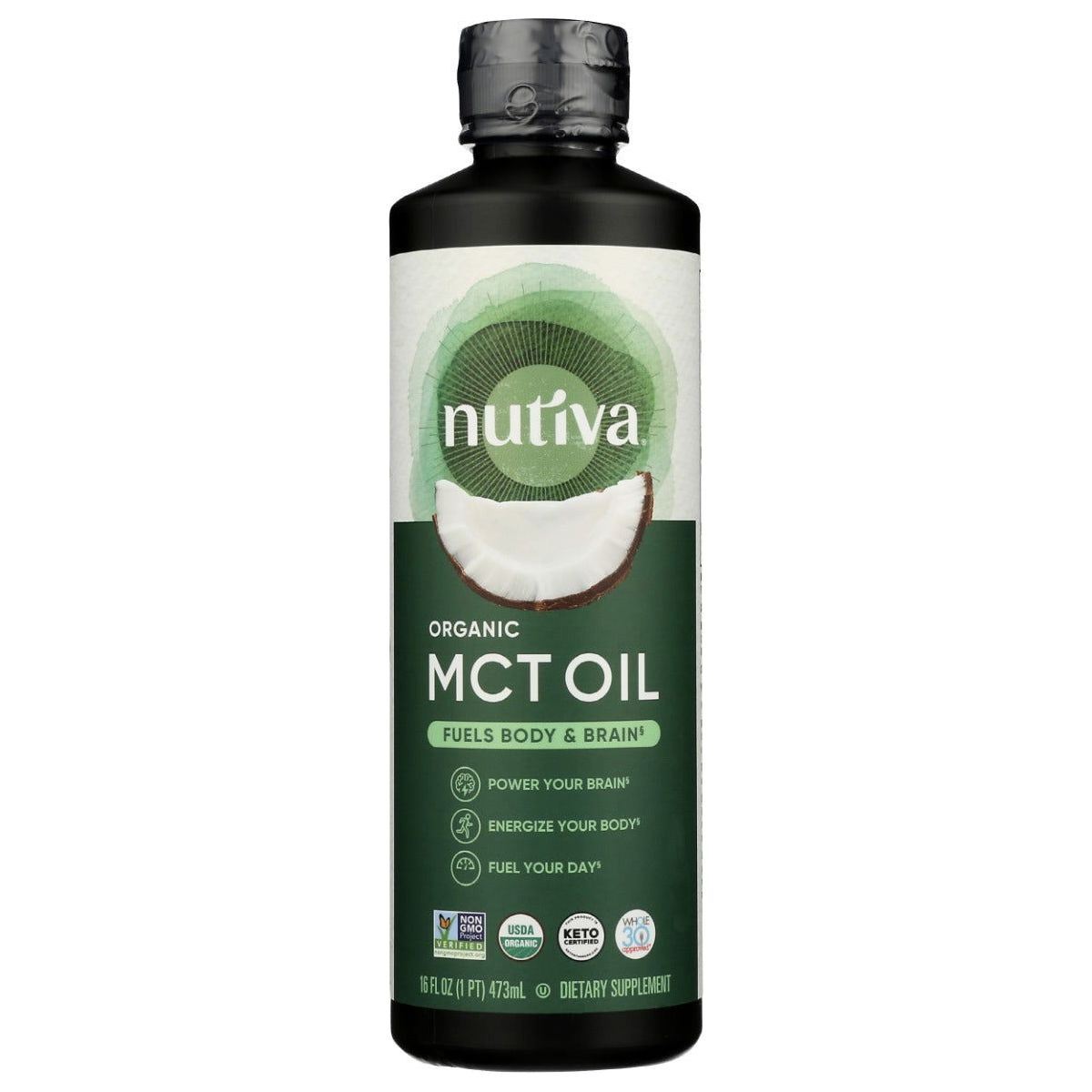 NUTIVA: Organic Mct Oil, 16 oz - Sunshine Co Op. - #tag1# - #tag2# - #tag3# - #tag4#