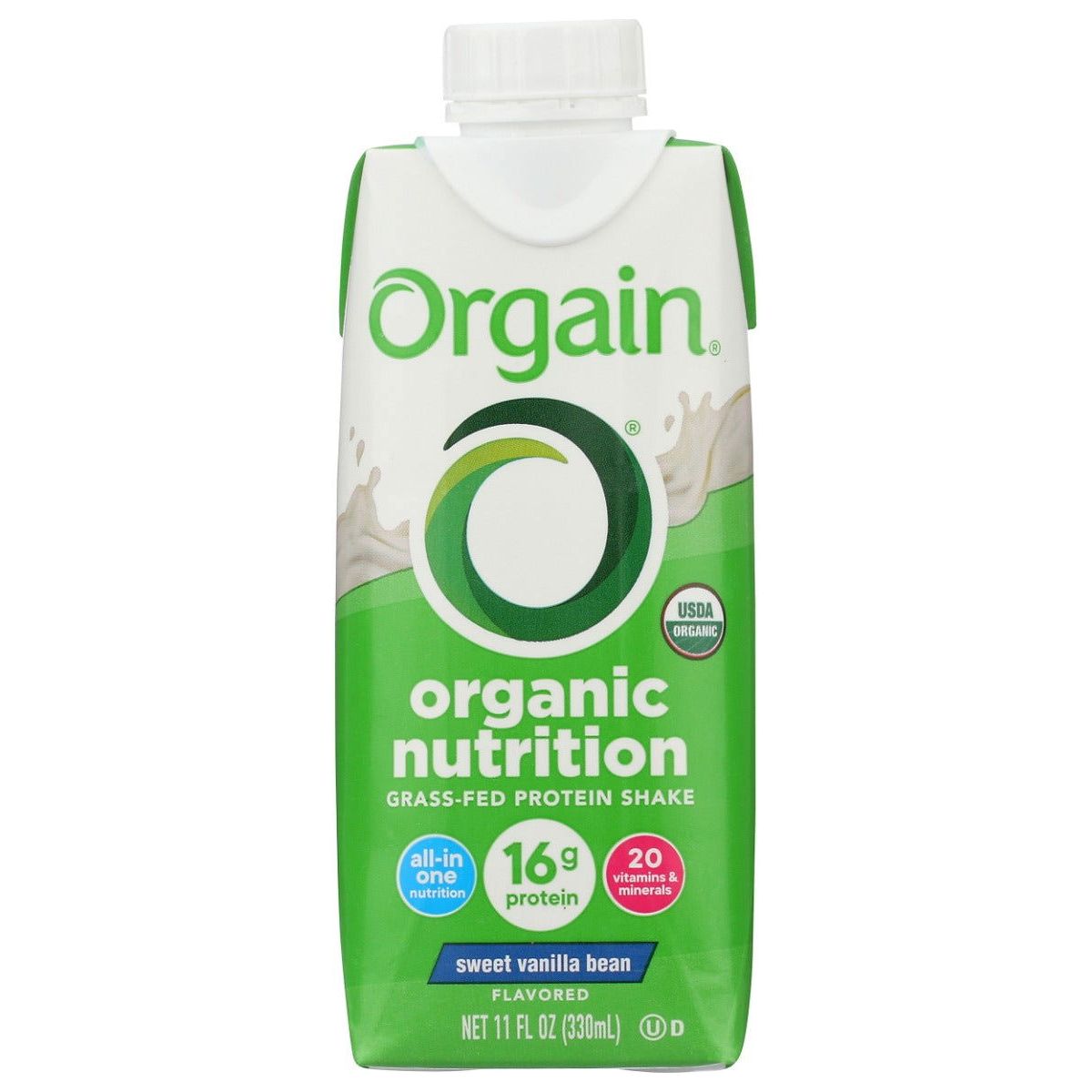ORGAIN: Organic Nutrition Shake Sweet Vanilla Bean, 11 fo - Sunshine Co Op. - #tag1# - #tag2# - #tag3# - #tag4#