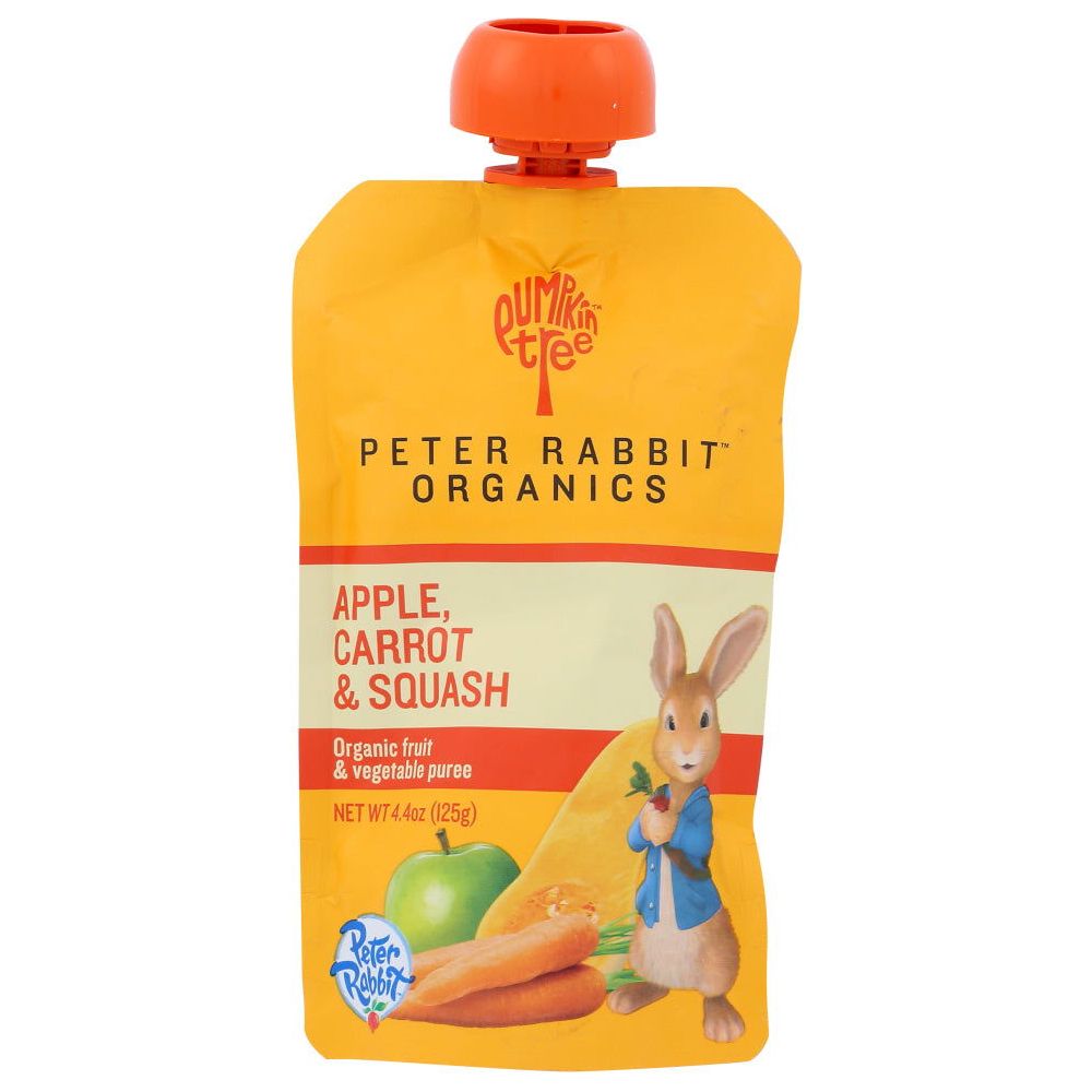 PETER RABBIT: Baby Carrot Squash Apple Organic, 4.4 oz - Sunshine Co Op. - #tag1# - #tag2# - #tag3# - #tag4#