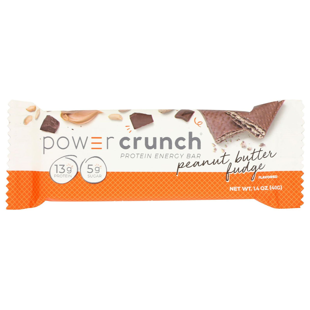 POWER CRUNCH: Peanut Butter Fudge Protein Bar, 40 gm - Sunshine Co Op. - #tag1# - #tag2# - #tag3# - #tag4#