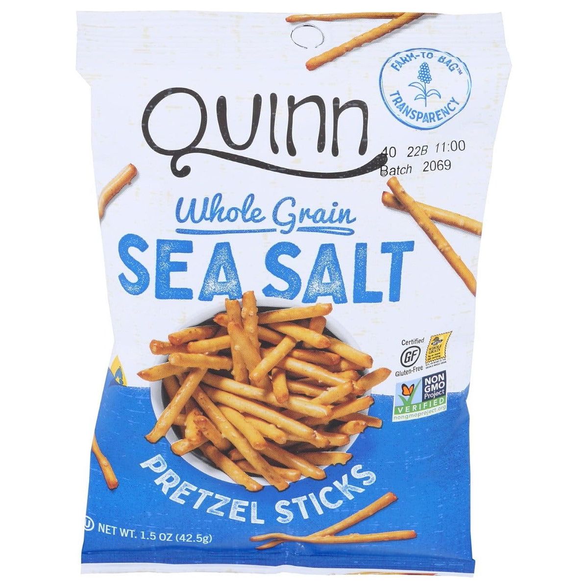 QUINN: Classic Sea Salt Sticks Pretzels Snack Bag, 1.5 oz - Sunshine Co Op. - #tag1# - #tag2# - #tag3# - #tag4#