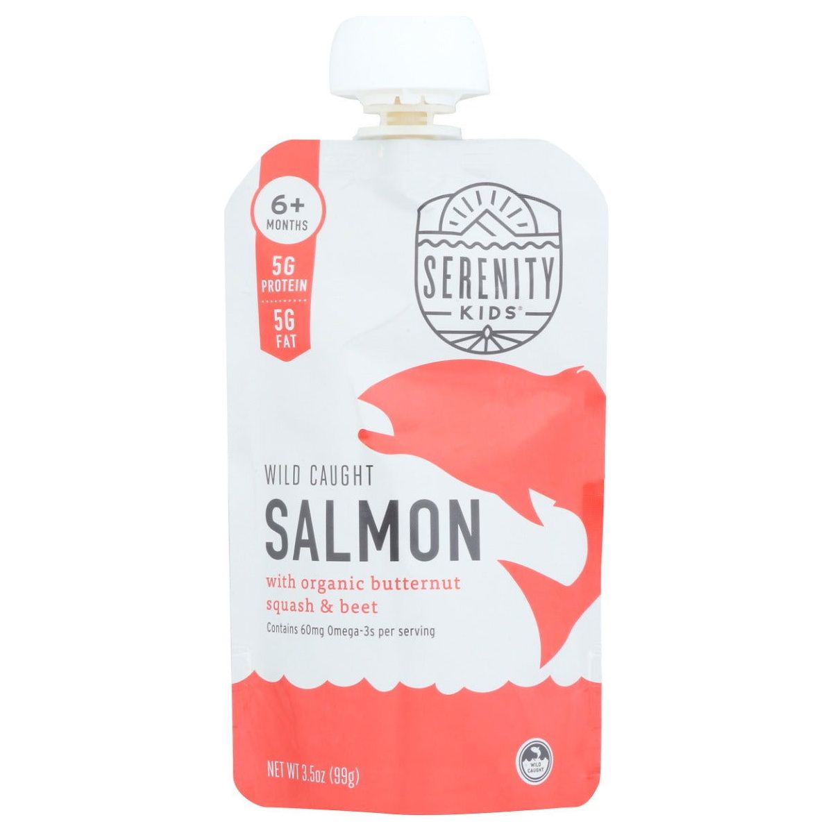 SERENITY KIDS: Wild Caught Salmon With Organic Butternut Squash and Beet Baby Food, 3.5 oz - Sunshine Co Op. - #tag1# - #tag2# - #tag3# - #tag4#