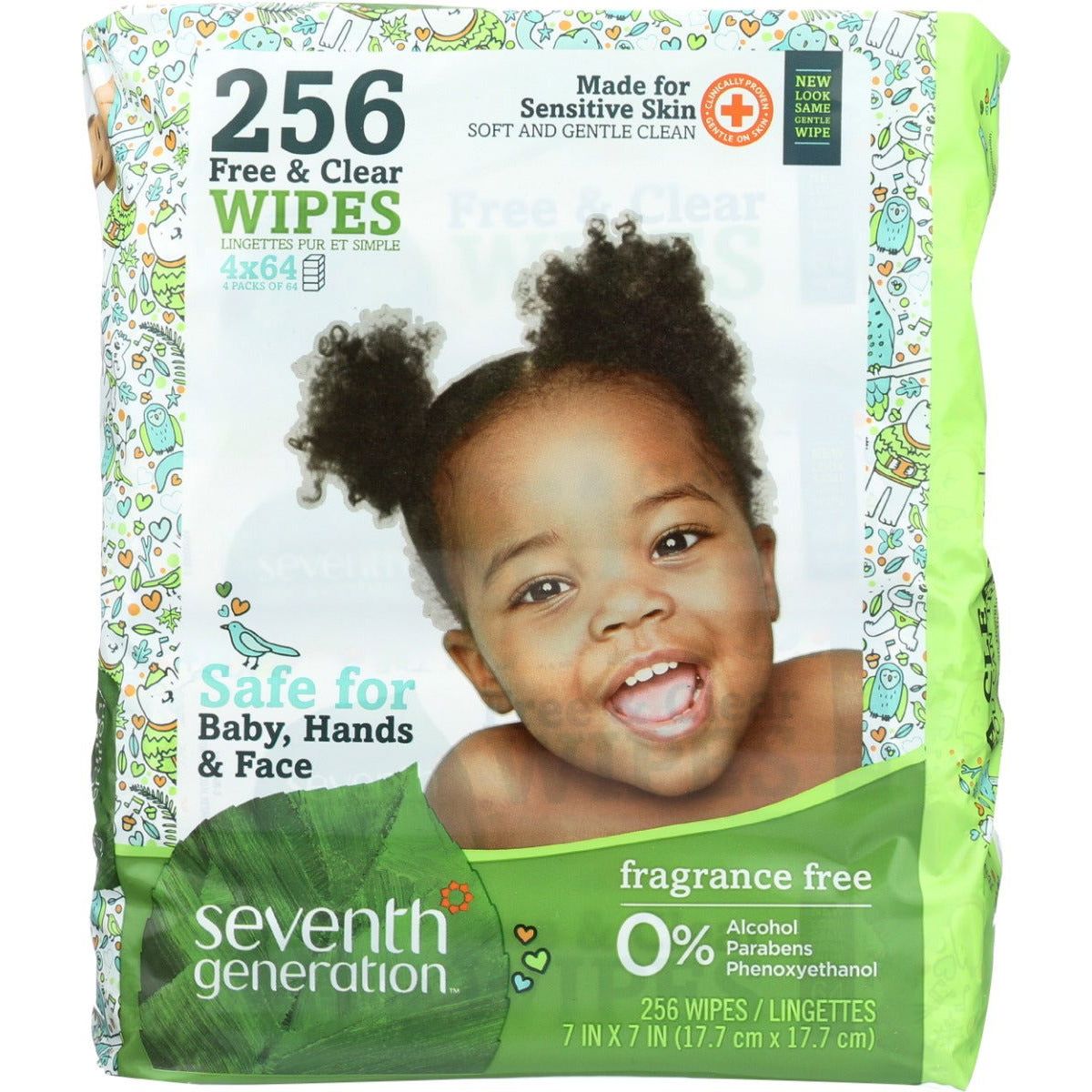 SEVENTH GENERATION: Baby Wipes Free and Clear, 256 ct - Sunshine Co Op. - #tag1# - #tag2# - #tag3# - #tag4#