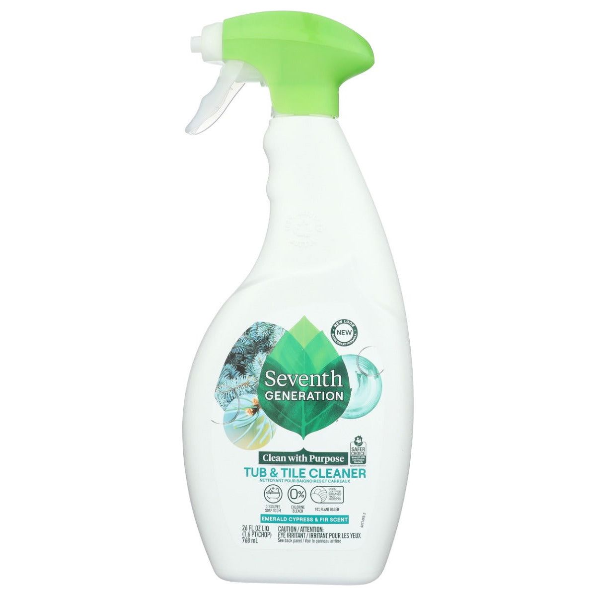 SEVENTH GENERATION: Tub and Tile Cleaner Emerald Cypress and Fir, 26 oz - Sunshine Co Op. - #tag1# - #tag2# - #tag3# - #tag4#