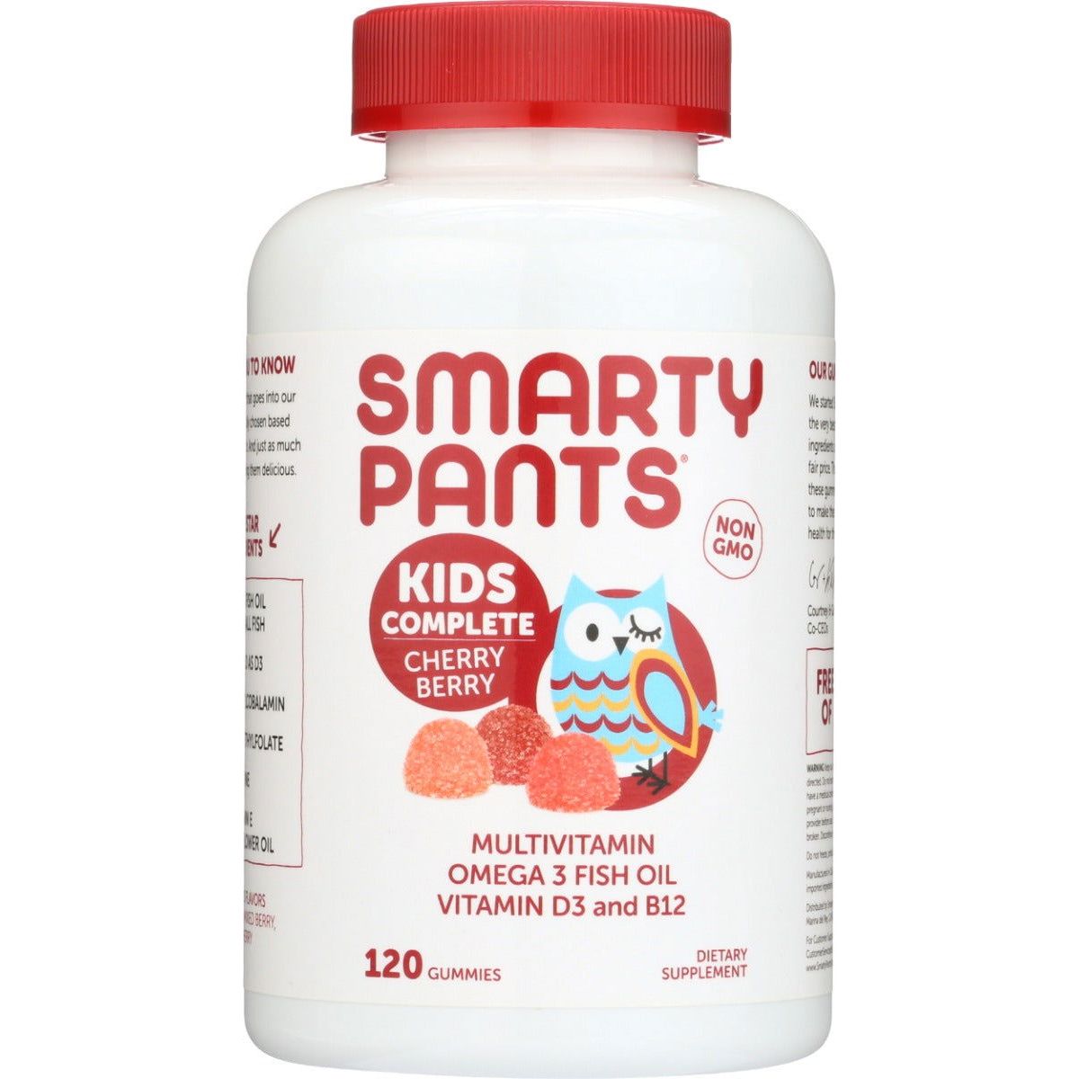 SMARTYPANTS: Kids Formula Cherry Berry, 120 pc - Sunshine Co Op. - #tag1# - #tag2# - #tag3# - #tag4#