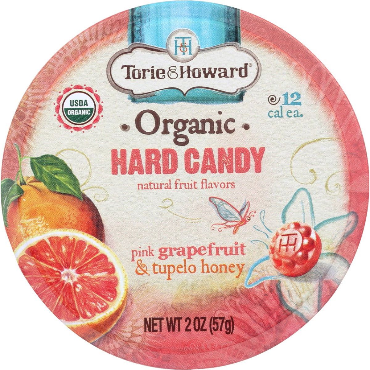 TORIE & HOWARD: Candy Tin Grapefruit & Honey, 2 oz - Sunshine Co Op. - #tag1# - #tag2# - #tag3# - #tag4#