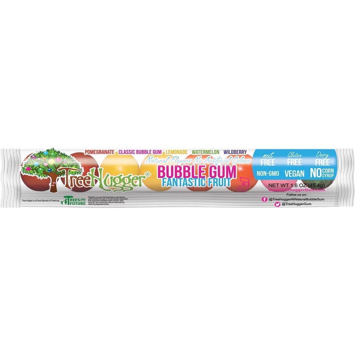 TREE HUGGER: Bubble Gum Fantastic Fruit 8Ct, 1.6 oz - Sunshine Co Op. - #tag1# - #tag2# - #tag3# - #tag4#