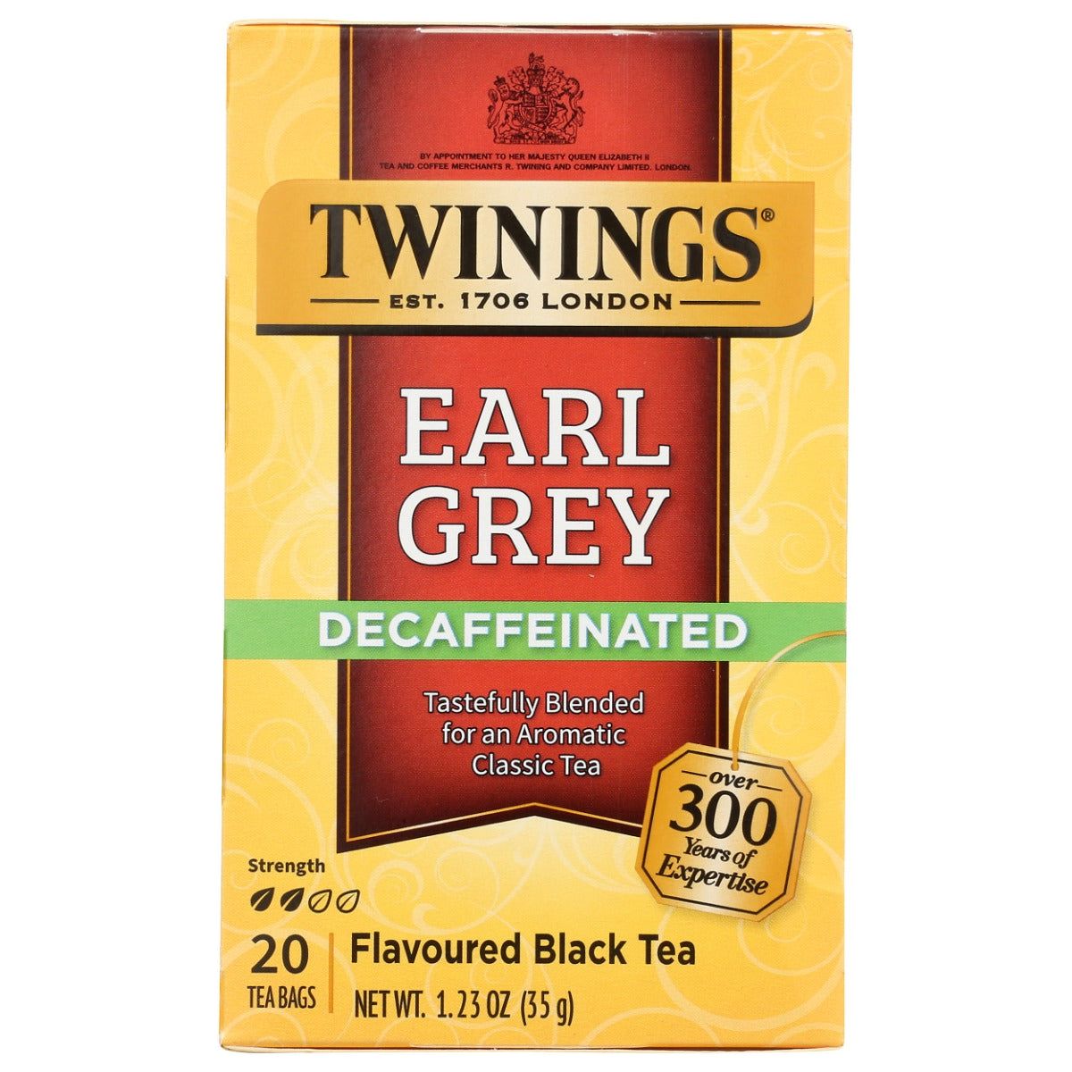 TWININGS OF LONDON: Classics Earl Grey Naturally Decaffeinated, 20 Tea Bags, 1.23 oz - Sunshine Co Op. - #tag1# - #tag2# - #tag3# - #tag4#