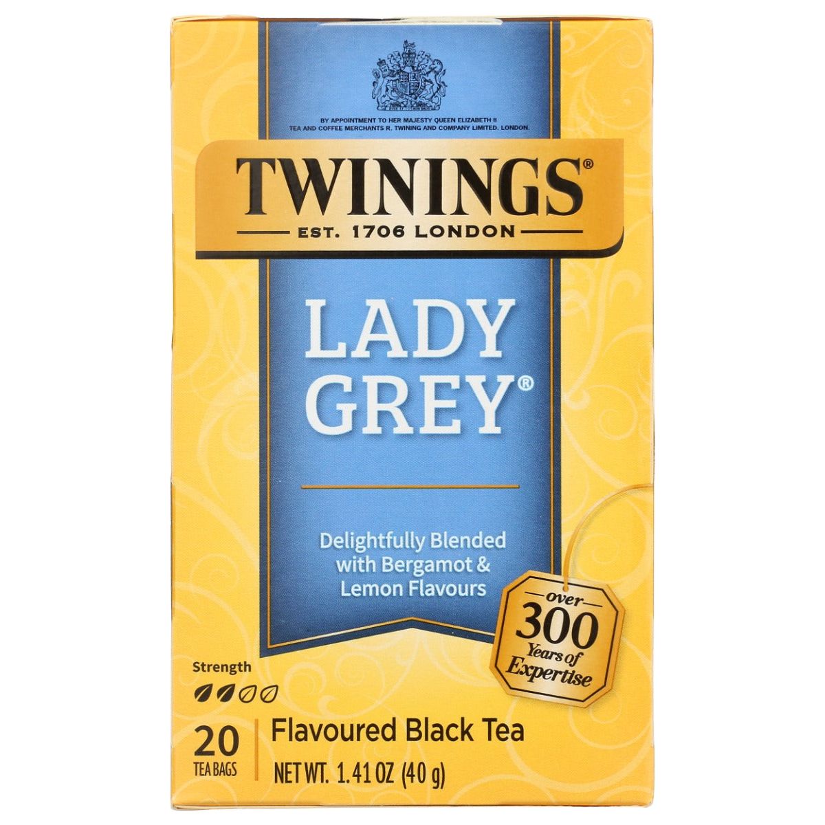TWINING TEA: Classics Lady Grey Tea, 20 Tea Bags, 1.41 oz - Sunshine Co Op. - #tag1# - #tag2# - #tag3# - #tag4#