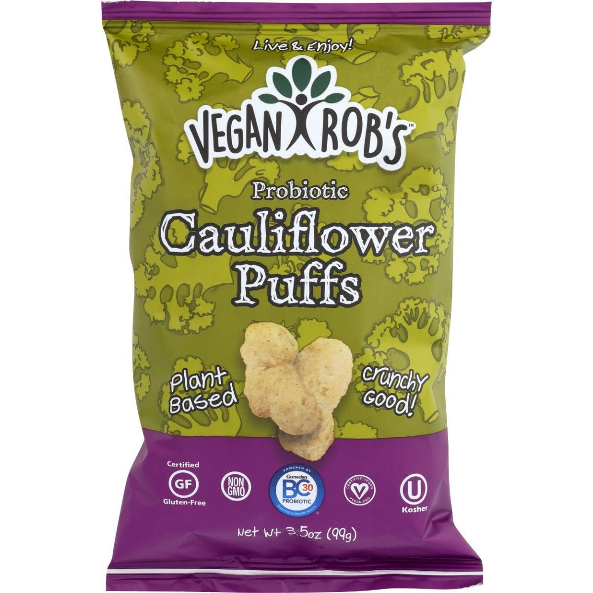 VEGANROBS: Cauliflower Puffs, 3.5 oz - Sunshine Co Op. - #tag1# - #tag2# - #tag3# - #tag4#