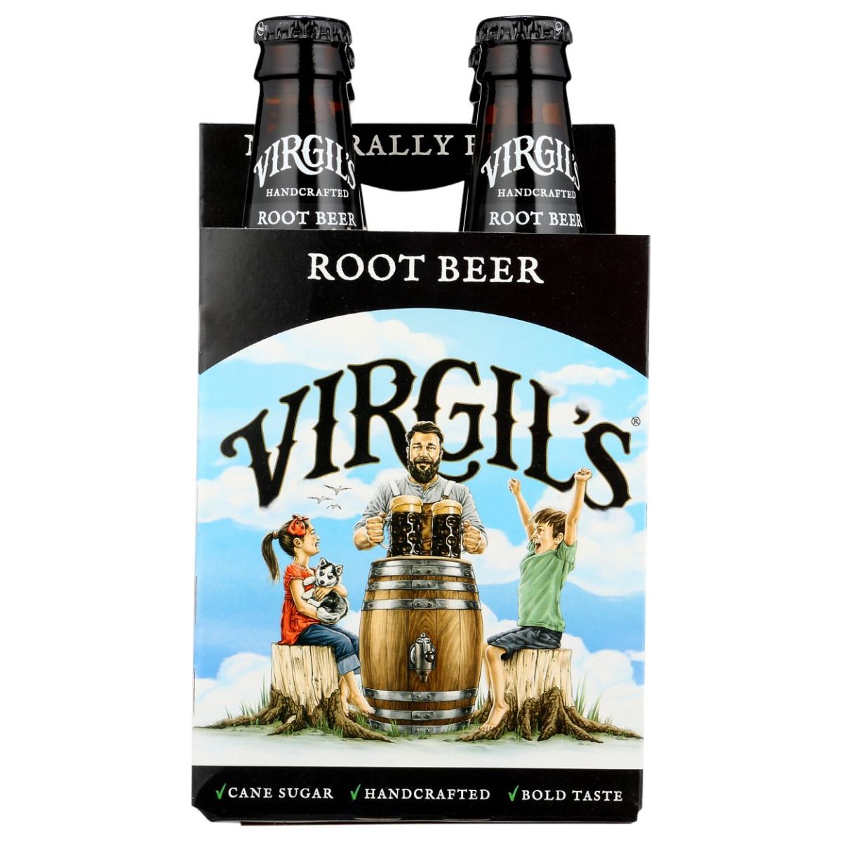 VIRGILS: Handcrafted Root Beer 4Pk, 48 fo - Sunshine Co Op. - #tag1# - #tag2# - #tag3# - #tag4#