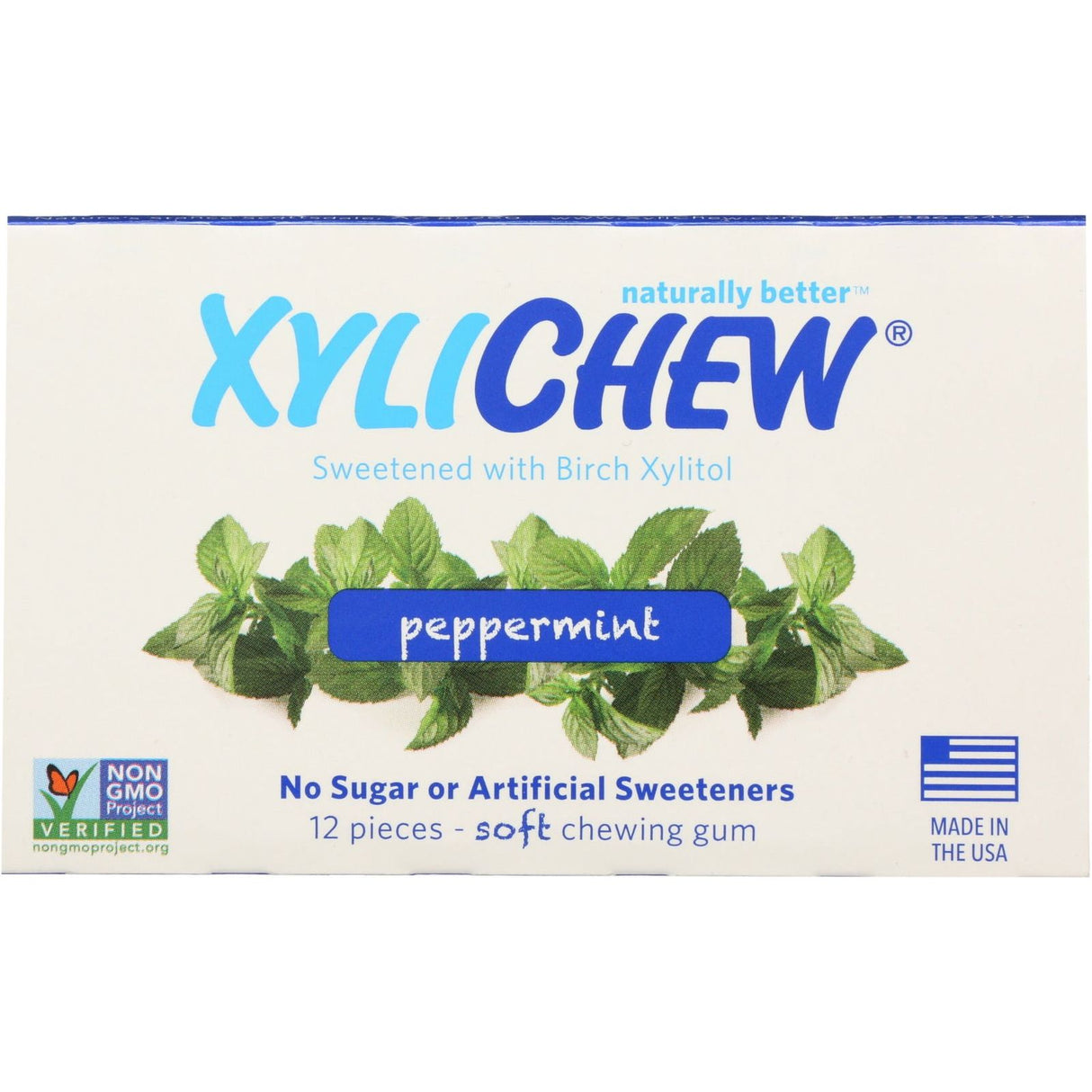 XYLICHEW: Peppermint Gum, 12 pc - Sunshine Co Op. - #tag1# - #tag2# - #tag3# - #tag4#