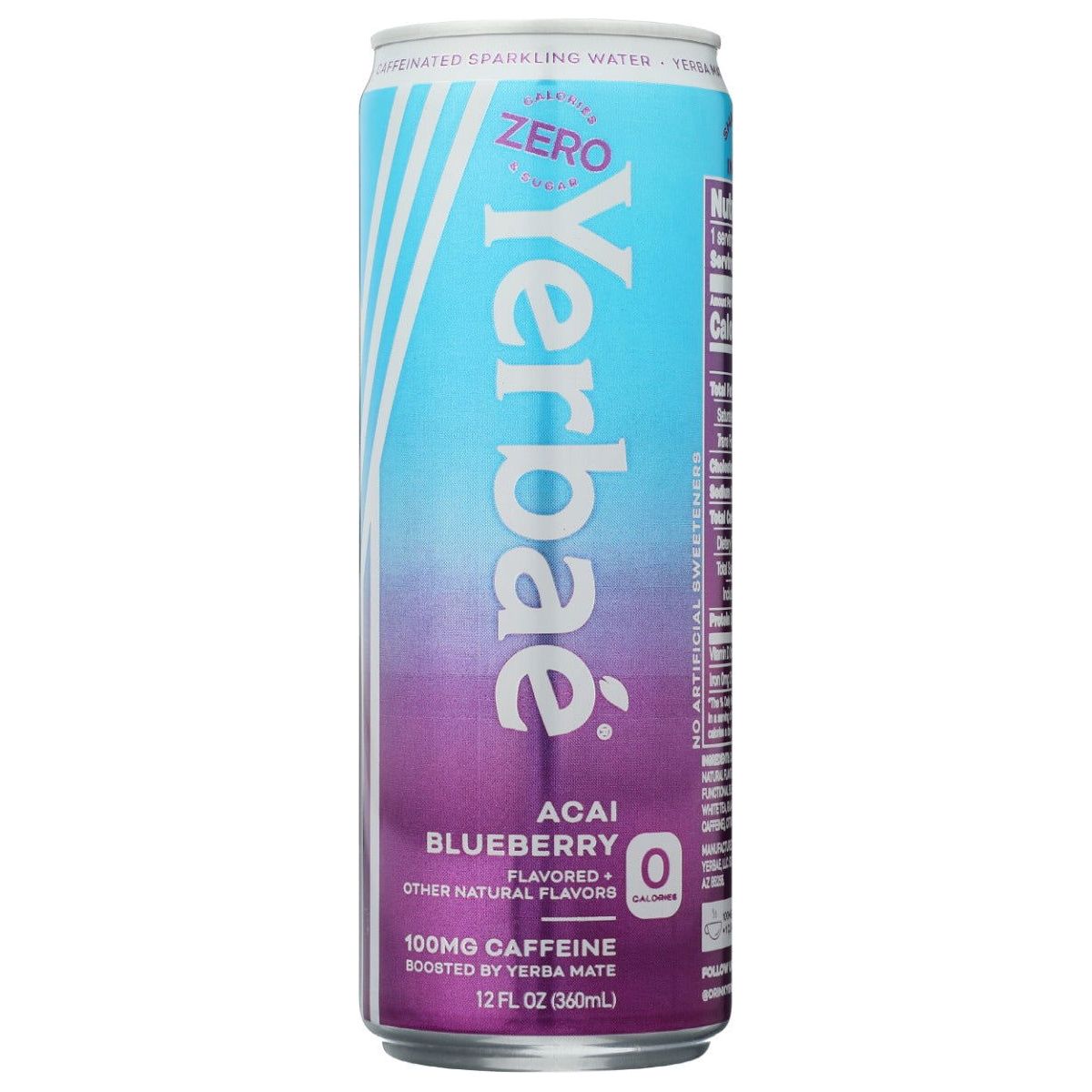 YERBAE: Acai Blueberry Caffeinated Sparkling Water, 12 fo - Sunshine Co Op. - #tag1# - #tag2# - #tag3# - #tag4#