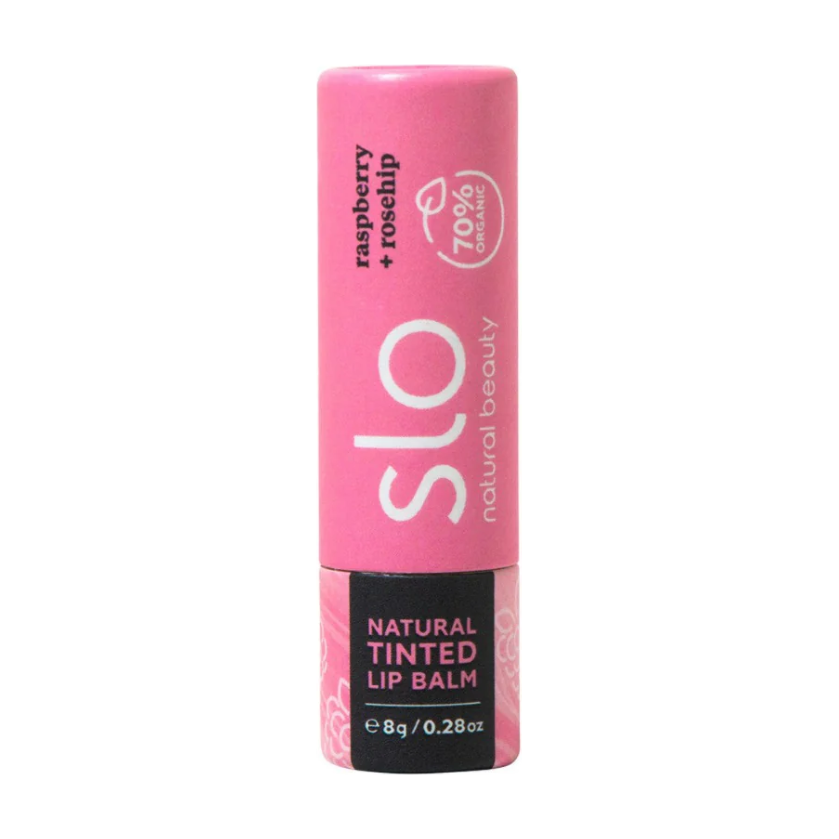 SLO: Natural Tinted Lip Balm Raspberry Rosehip, 0.25 oz