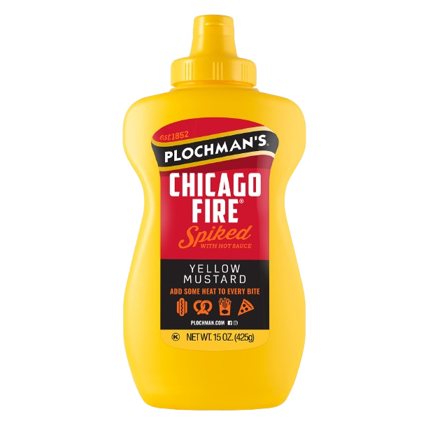 PLOCHMANS: Chicago Fire Spiked With Hot Sauce Mustard, 15 oz