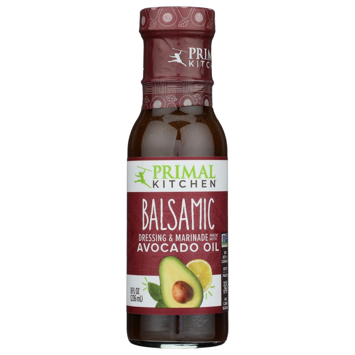 PRIMAL KITCHEN: Made With Avocado Oil Balsamic Vinaigrette and Marinade, 8 oz