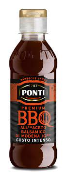 PONTI: Bbq Glaze Balsamic Vinegr, 8.8 oz