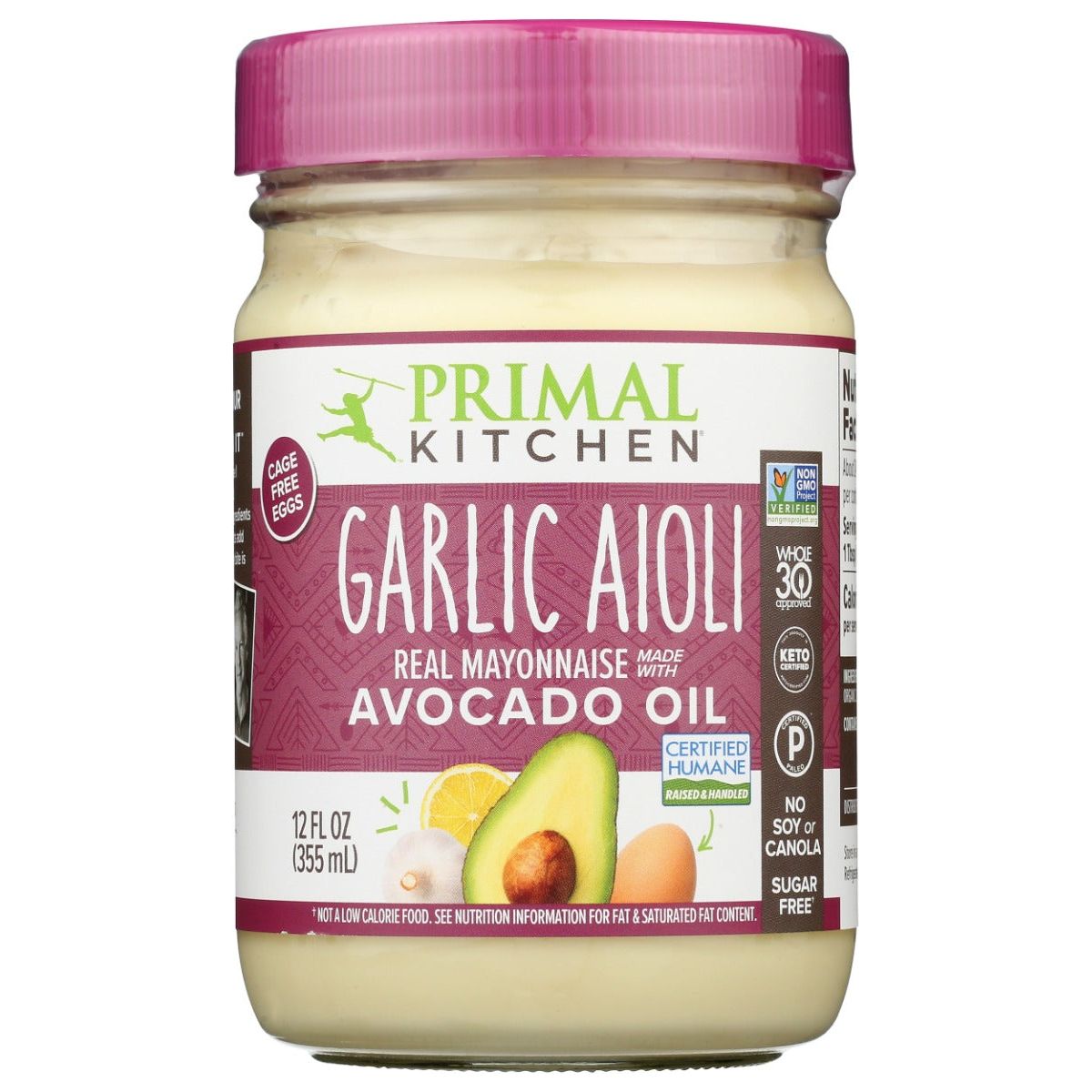 PRIMAL KITCHEN: Garlic Aioli Mayo, 12 oz