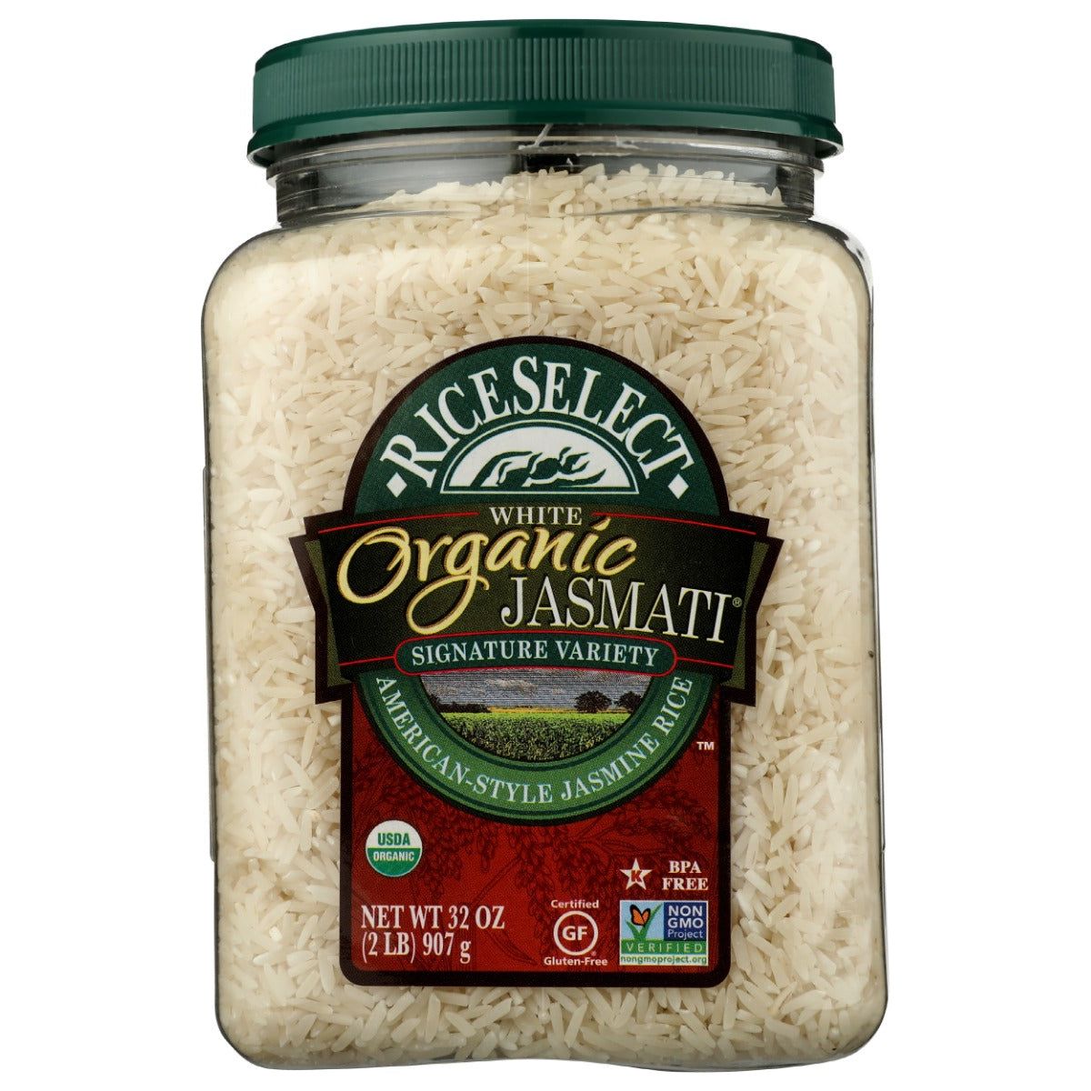 RICESELECT: Organic Jasmati White Rice, 32 oz
