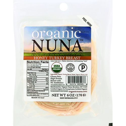 ORGANIC NUNA: Honey Turkey Breast, 6 oz