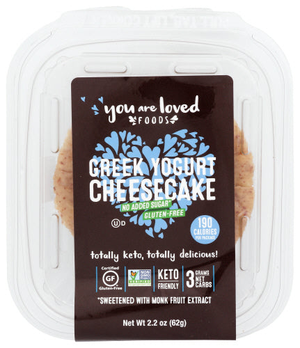 YOU ARE LOVED FOODS: Greek Yogurt Cheesecake Tart, 2 oz