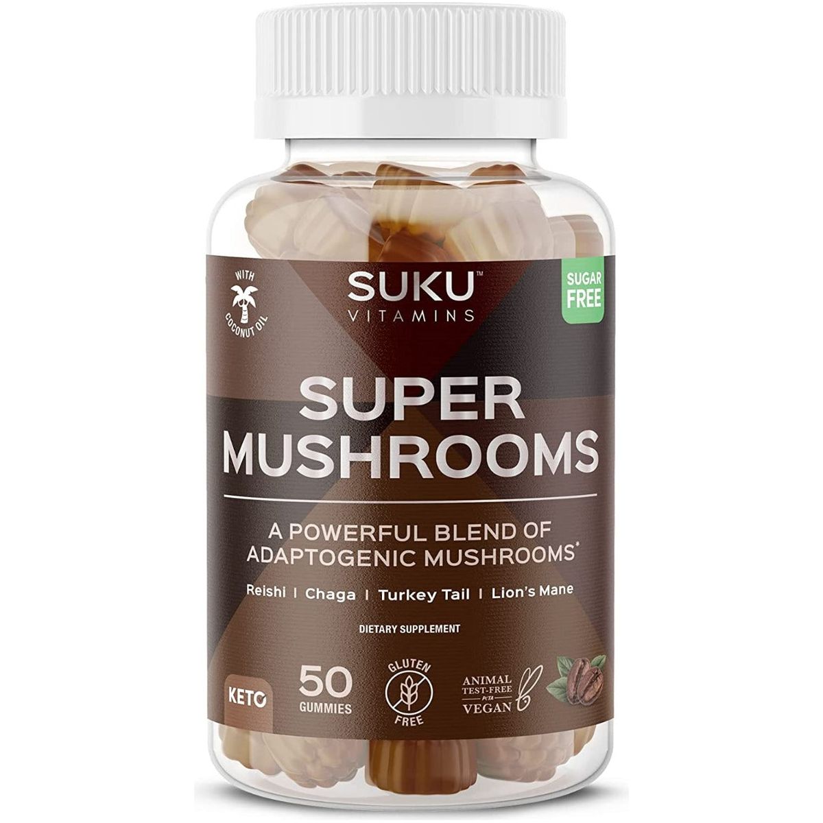 SUKU VITAMINS: Super Mushroom Gummies, 50 pc