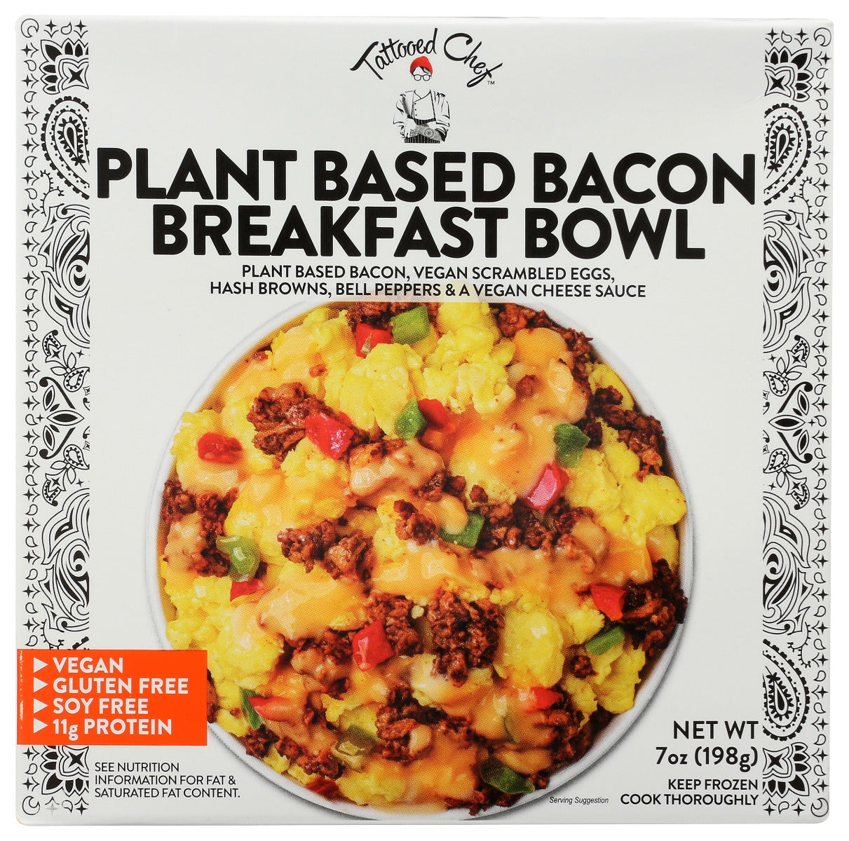 TATTOOED CHEF: Plant Based Bacon Breakfast Bowl, 7 oz
