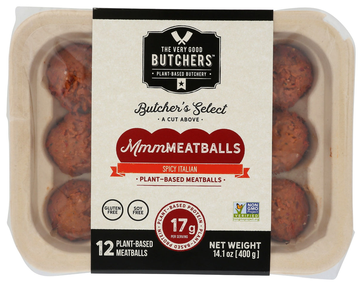 VERY GOOD BUTCHERS: Plant Based Spicy Italian Meatballs, 400 gm