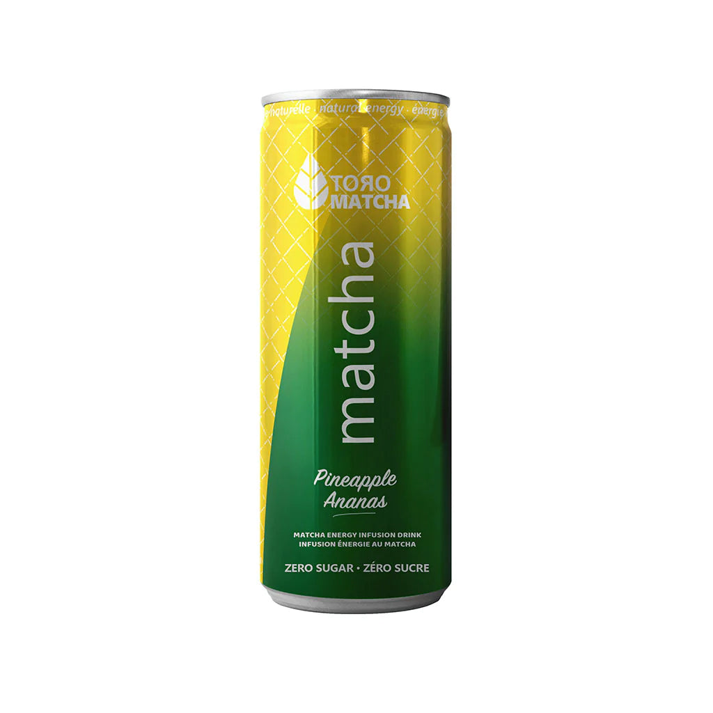 TORO MATCHA: Matcha RTD Sparkle Pineapple, 12 fo