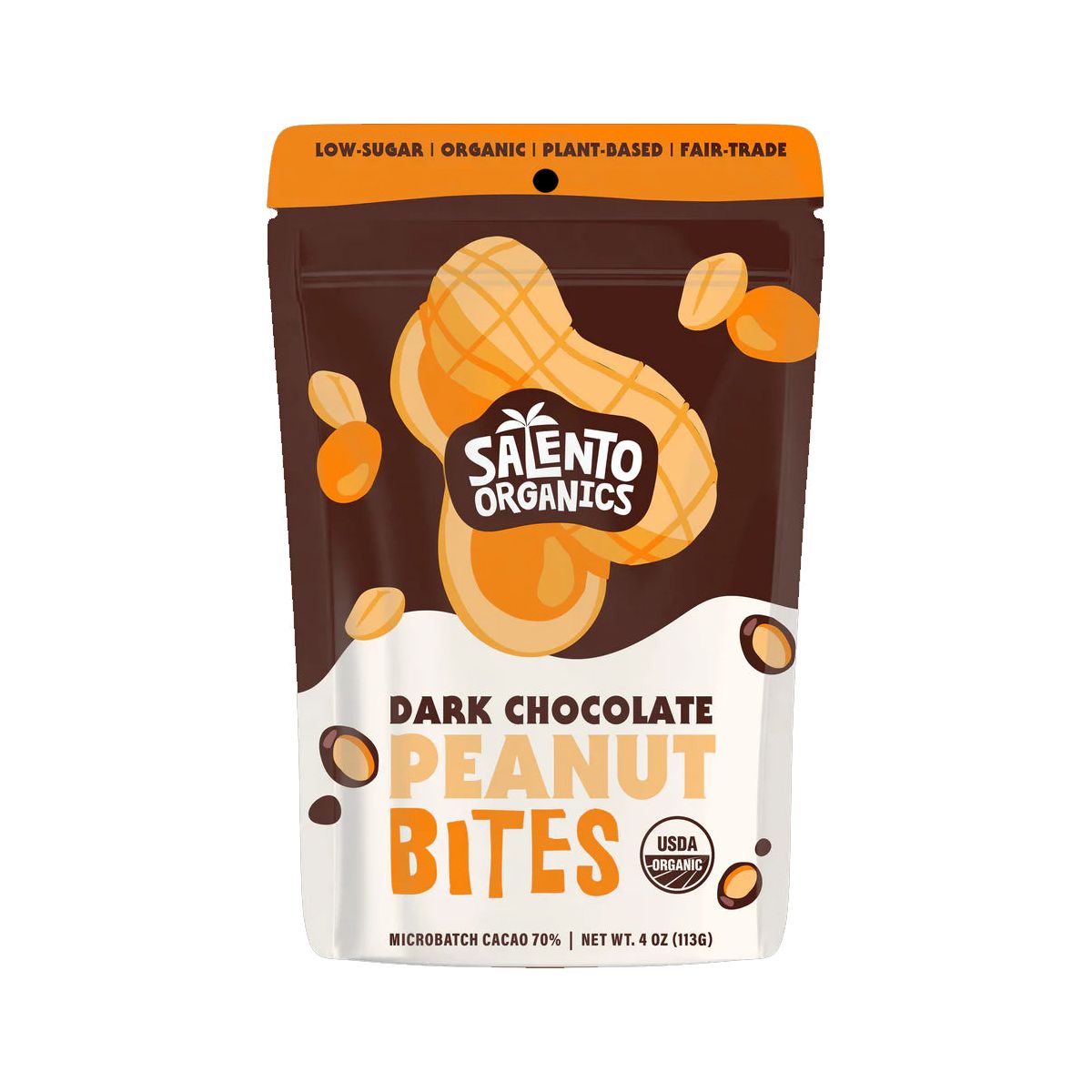 SOLENTO ORGANICS: Dark Chocolate Peanut Bites, 4 oz