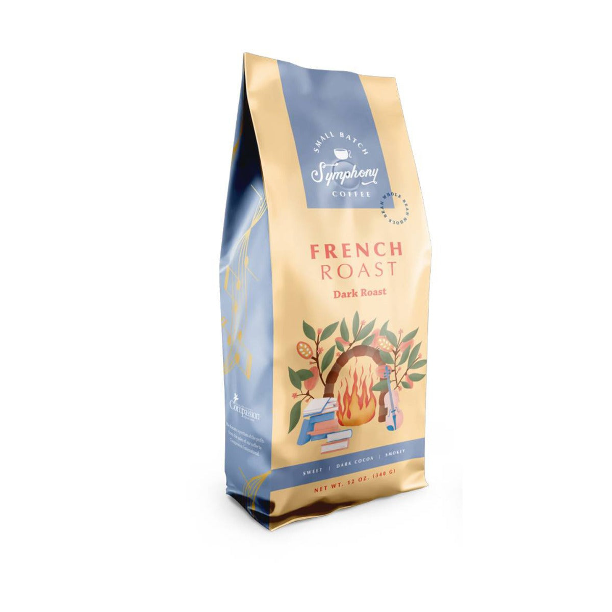 SMALL BATCH COFFEE PARTNERS: French Roast Whole Bean, 12 oz