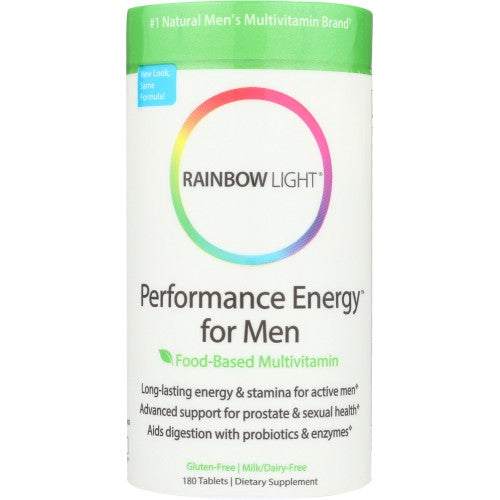 RAINBOW LIGHT: Performance Energy for Men Food Based Multivitamin, 180 tablets