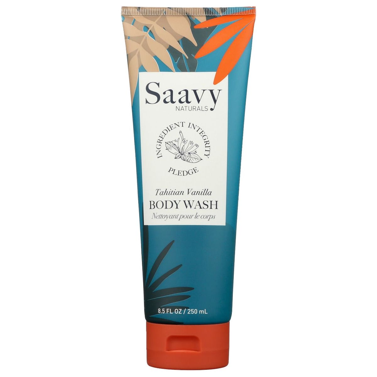 SAAVY NATURALS: Wash Body Tahitian Vanilla, 8.5 fo
