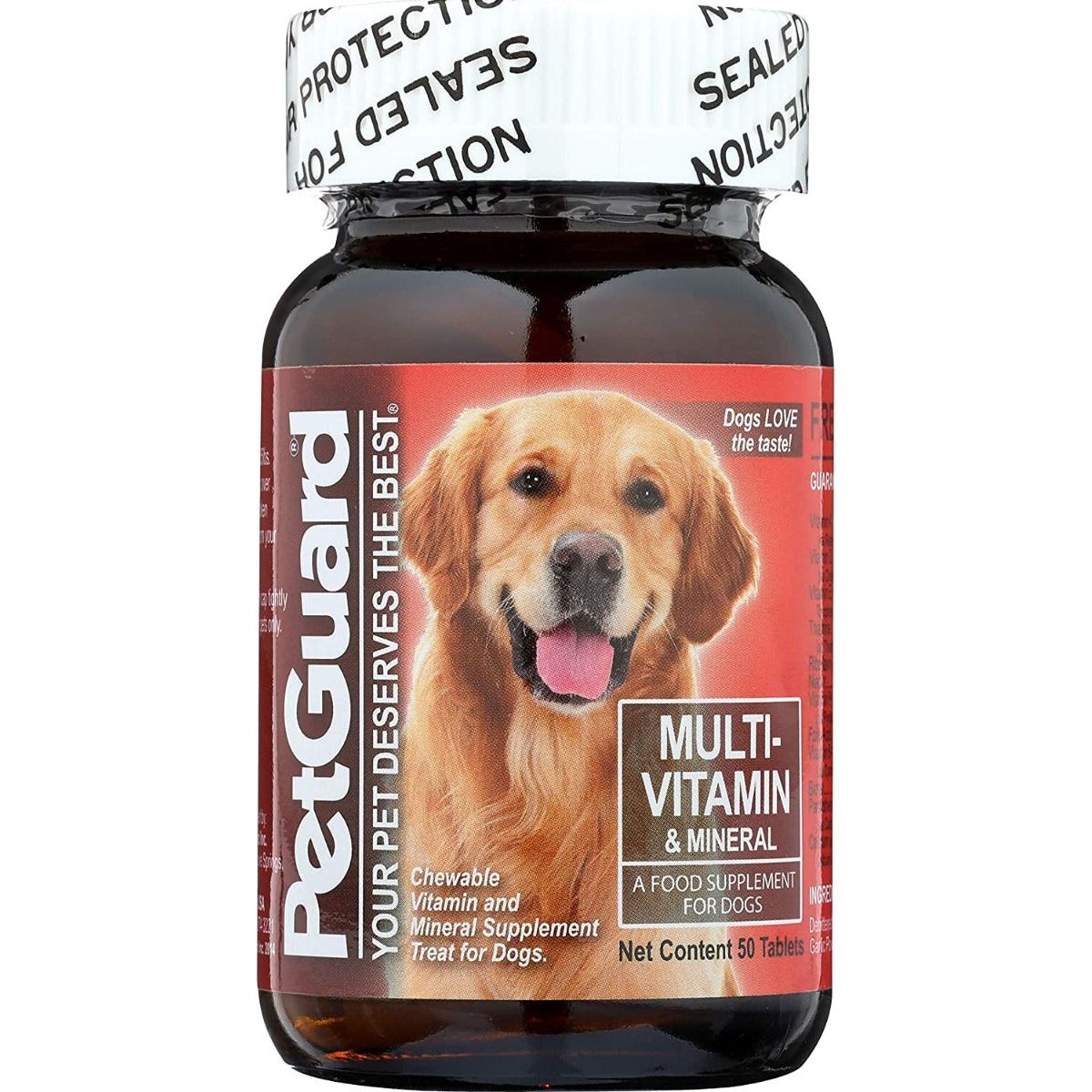 PETGUARD: Multi Vitamin And Mineral Supplement for Dogs, 50 tb
