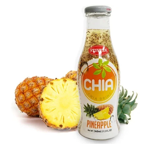 VISVITA: Pineapple Chia Drink, 11.5 fo