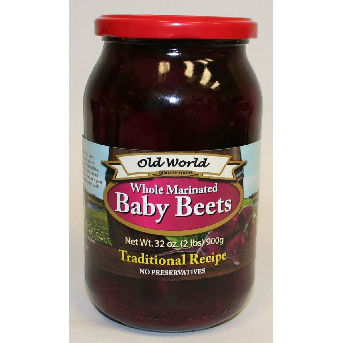 OLD WORLD QUALITY FOODS: Whole Marinated Baby Beets, 32 oz