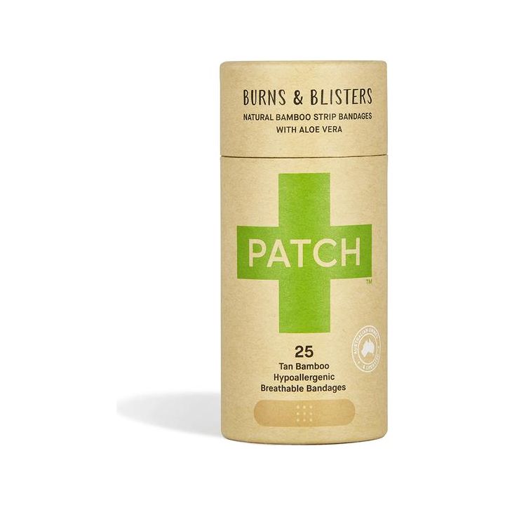 PATCH: Natural Aloe Vera Bamboo Strip Bandages, 25 pc
