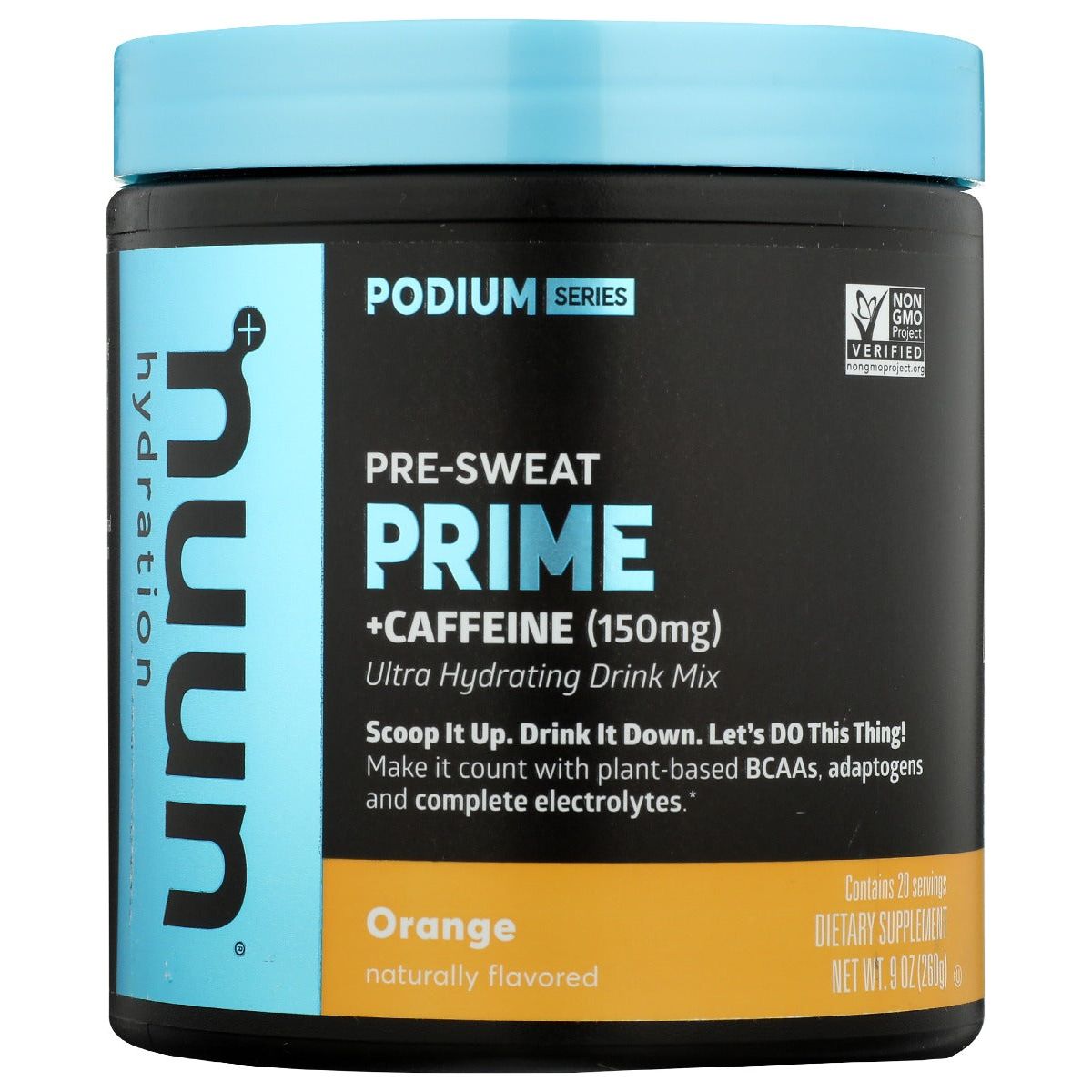 NUUN: Pre Sweat Prime Caffeine Orange Flavored, 9 oz