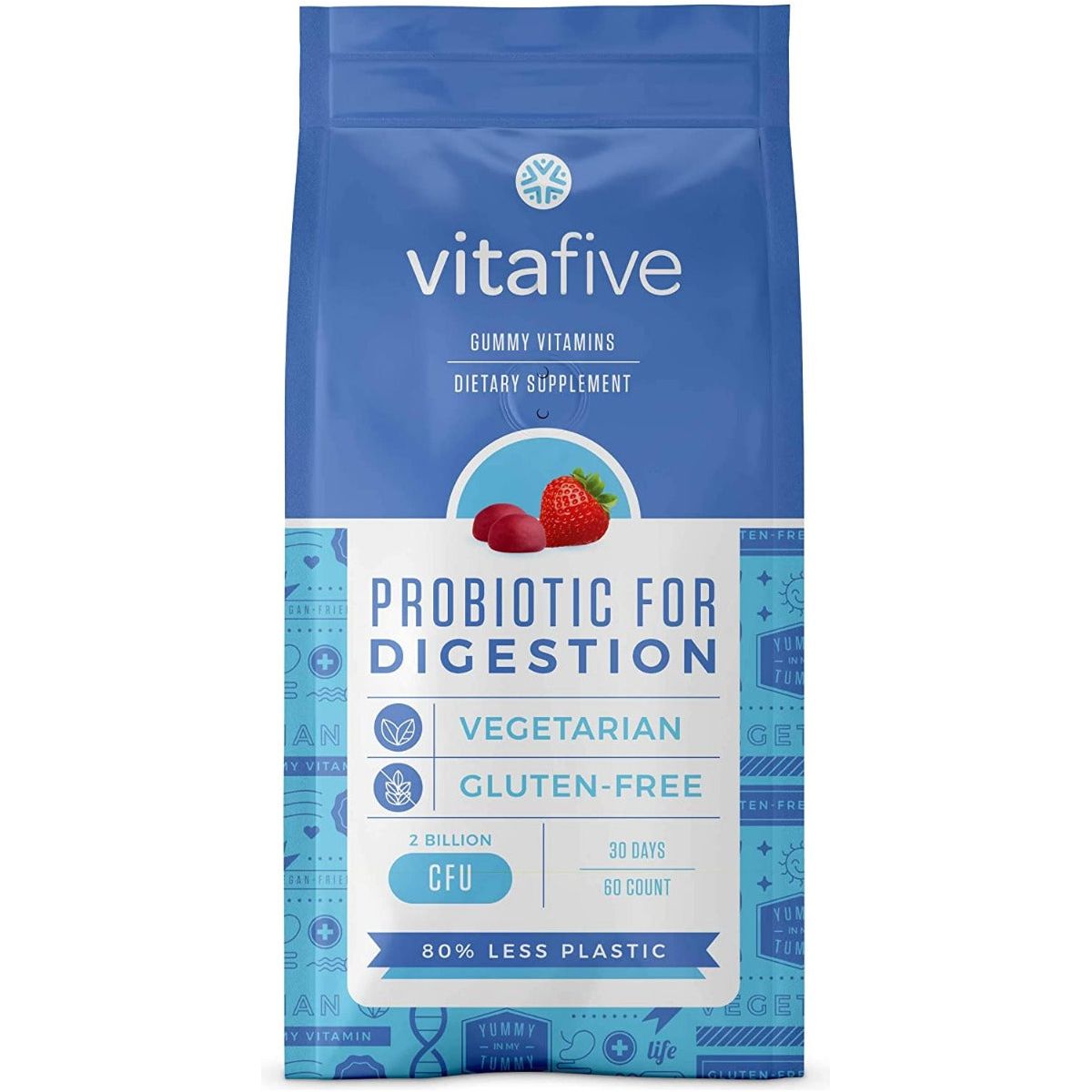 VITAFIVE: Probiotic For Digestion Gummies, 60 pc