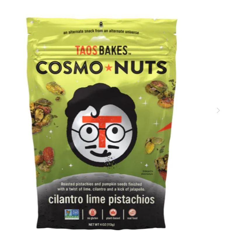 TAOS BAKES: Cosmo Nuts Cilantro Lime Pistachios, 4 oz