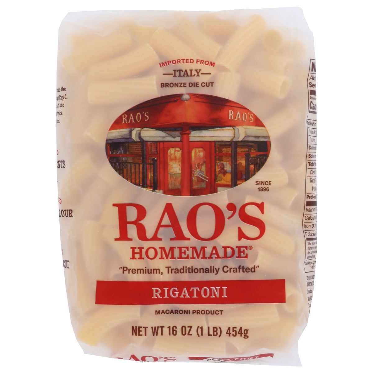 RAOS: Pasta Rigatoni, 16 oz