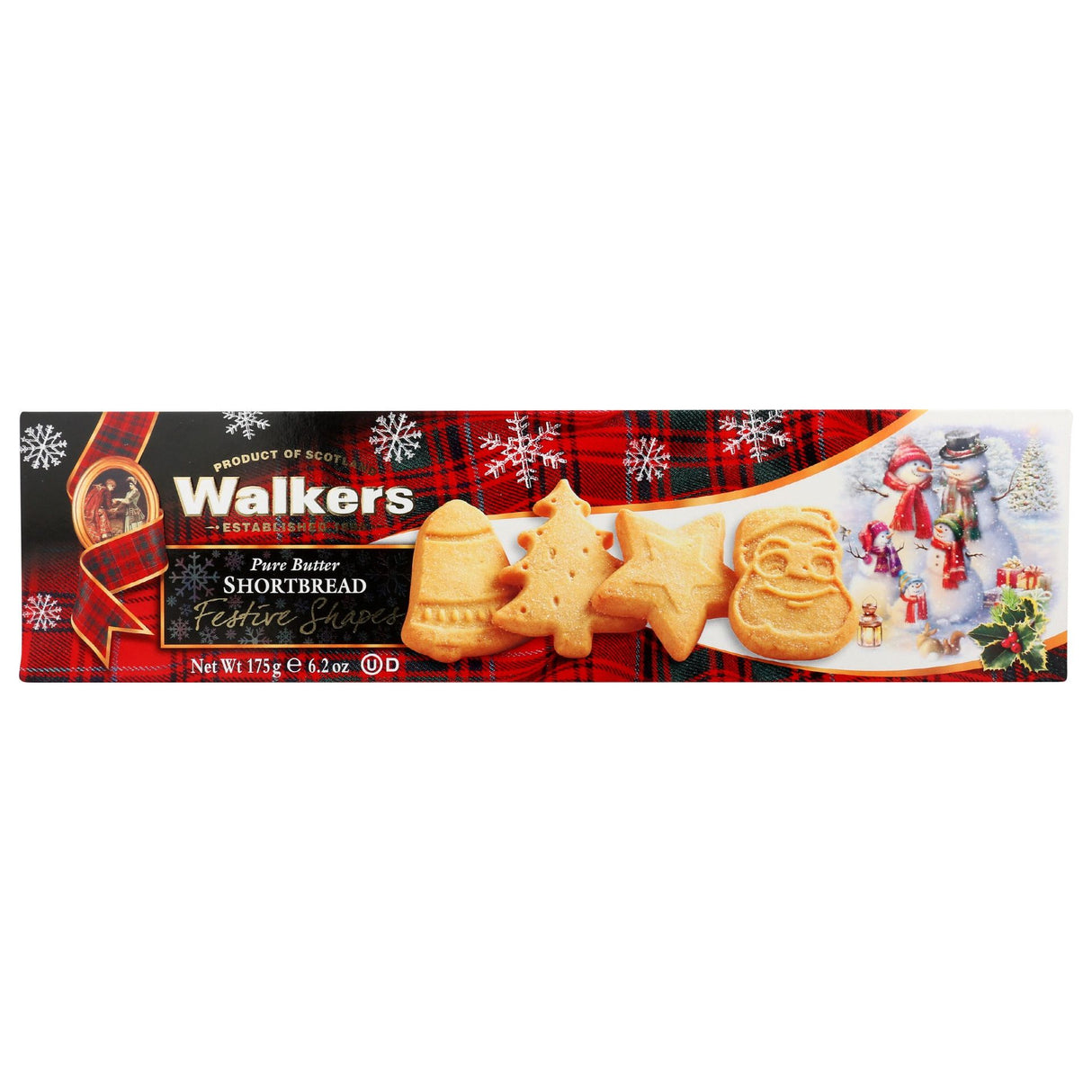 WALKERS: Shortbread Festv Shape Bx, 6.2 oz