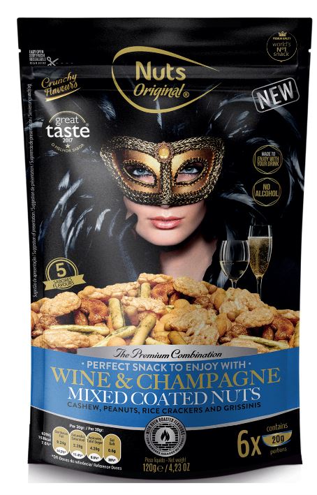 NUTS ORIGINAL: Nuts Wine And Champagne, 4.59 oz