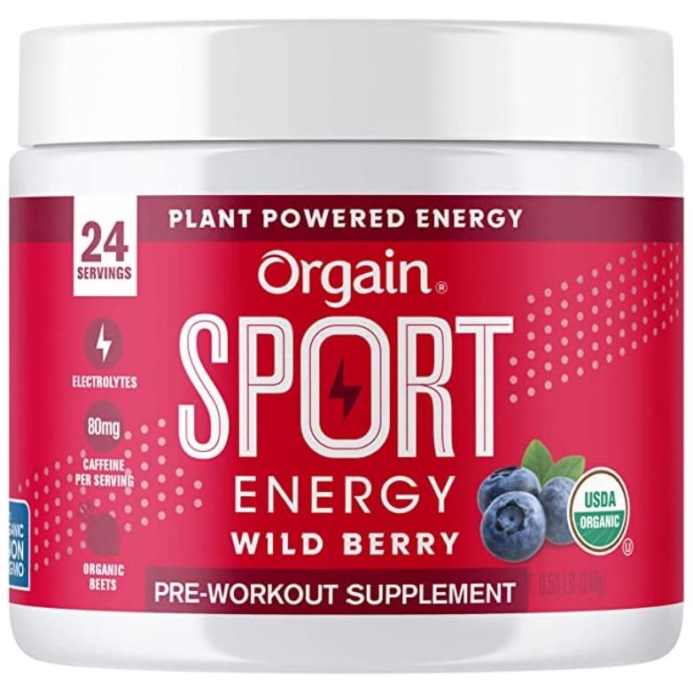 ORGAIN: Sport Energy Wild Berry, 0.53 lb