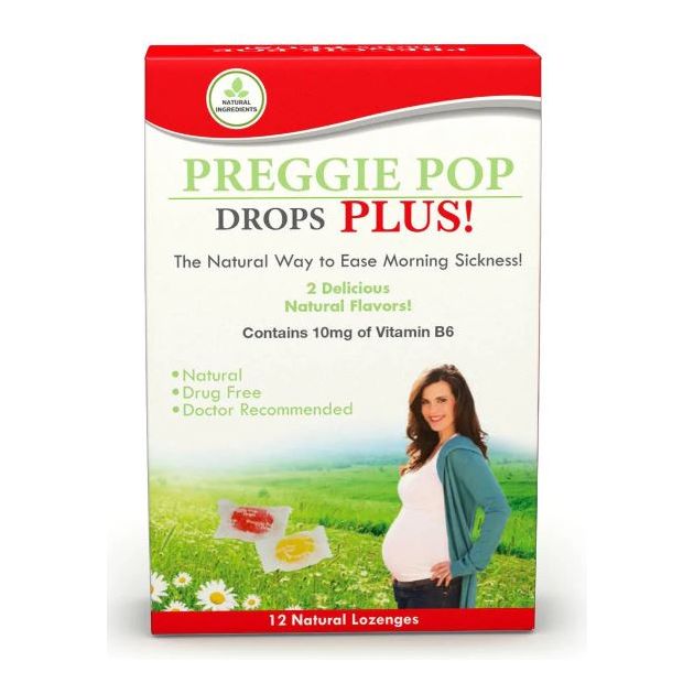 PREGGIE POP DROPS: Vitamin B6 Morning Sickness, 12 pc