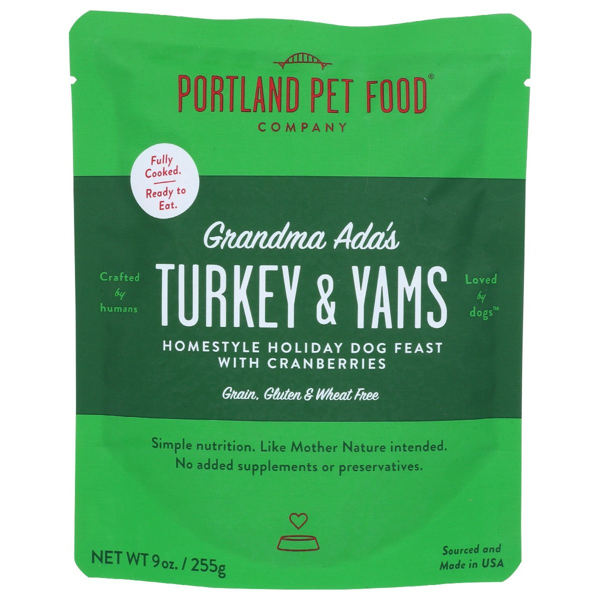 PORTLAND PET FOOD COMPANY: Turkey and Yams Dog Food, 9 oz